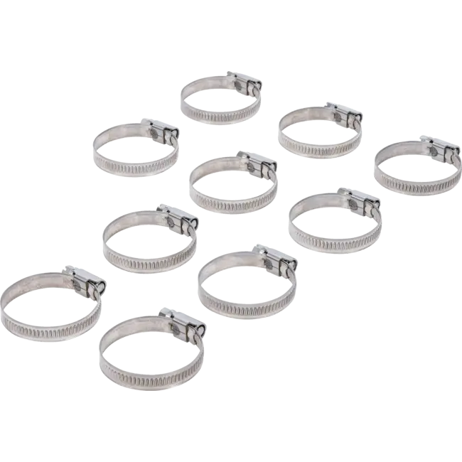 BGS Slangklem roestvrij 30 x 45 mm 10 delig