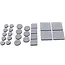 BGS Glijplaatjesset grijs 25 delig