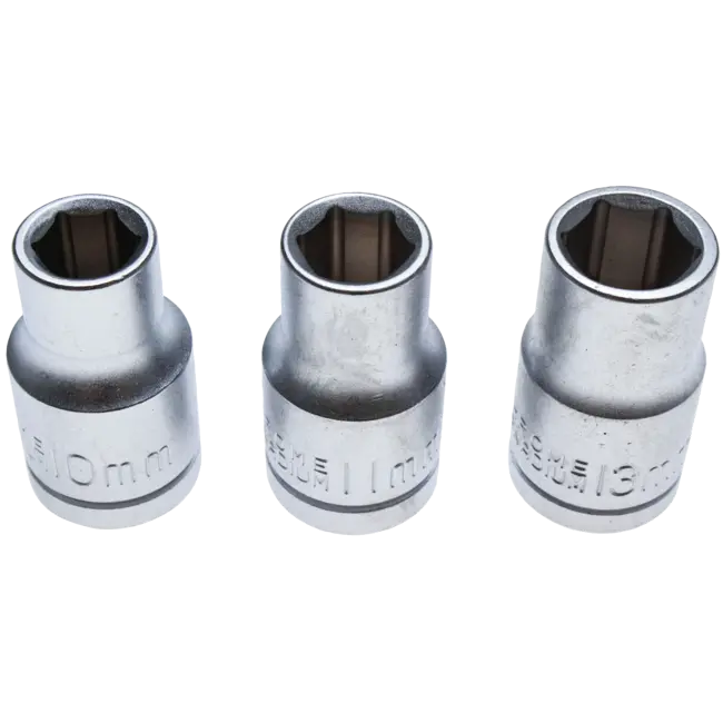 BGS Doppenset 1/2" 10 - 11 - 13 mm 3 delig