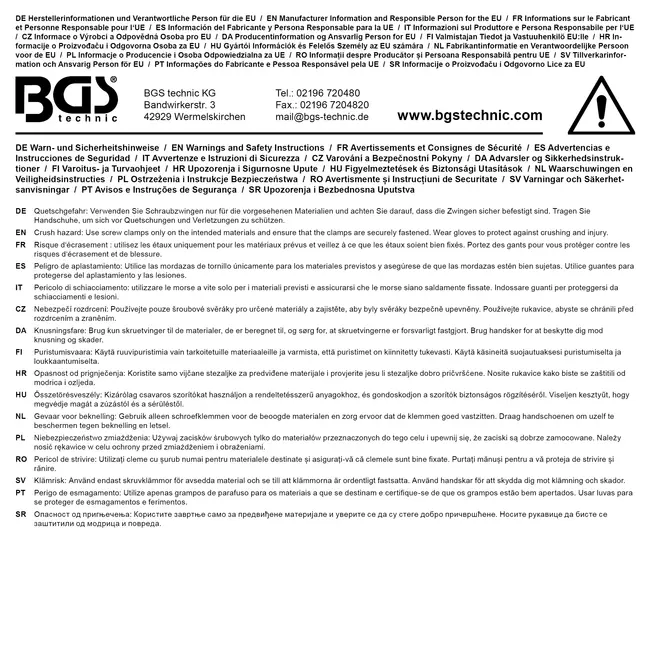 BGS Mini-lijmtang-set ABS-kunststof 22 delig