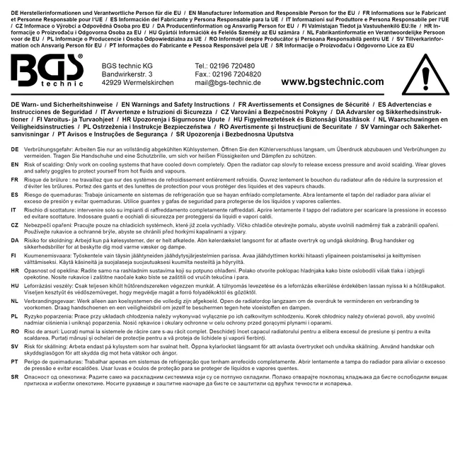 BGS Antivriestester Aerotemp