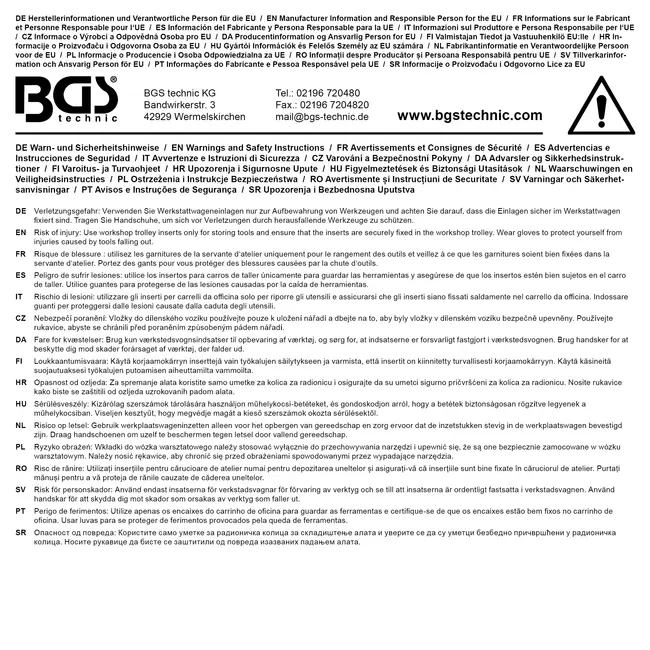 BGS Velgenslot demontageset voor Opel (type A) 20 delig