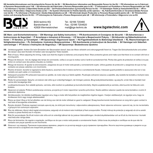 BGS Aandrijftandwiel montagegereedschap voor VAG 3.6l FSI