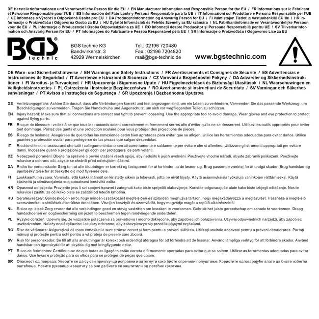 BGS Afstandhouderschroeven en assortiment zeskantmoeren Nylon 300 delig