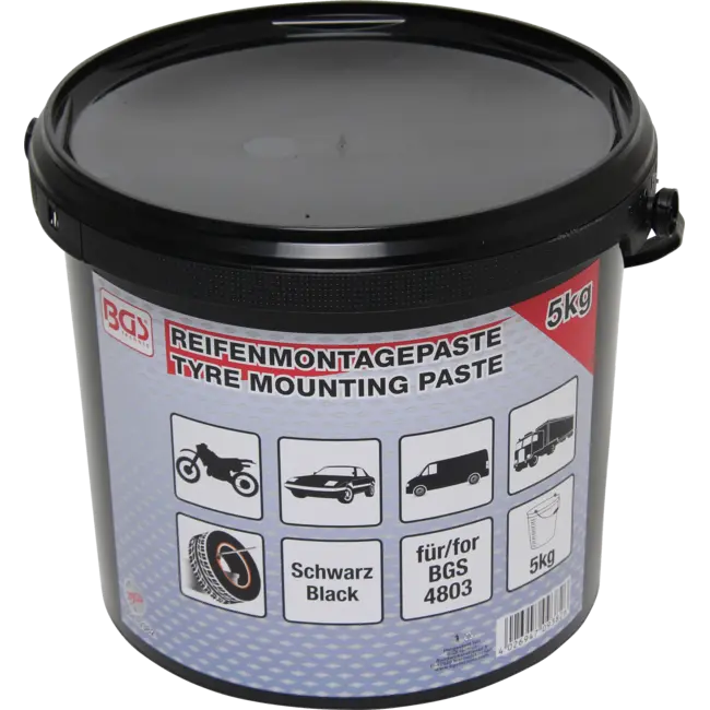 BGS Bandenmontagepasta zwart 5 kg