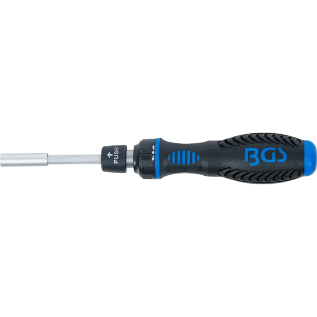BGS Ratel schroevendraaiergreep voor bits, omschakelbaar