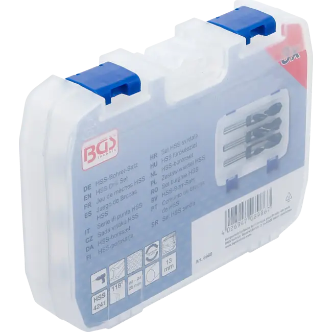BGS HSS-borenset 22 - 24 - 25 mm 3 delig