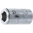BGS Bitadapter met blokkeerkogel binnenvierkant 1/4" binnenzeskant 5/16"