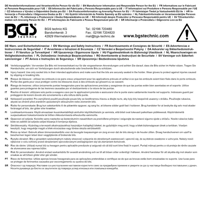 BGS Schroefbit INBUS 4 mm