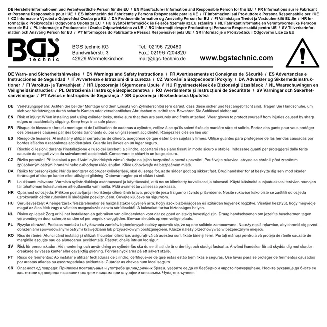 BGS Deurspion messing gepolijst Ø 14 mm