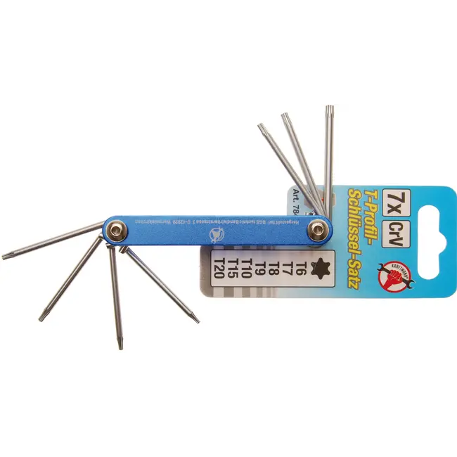 BGS Stiftsleutelset Torx T6 - T20 7 delig