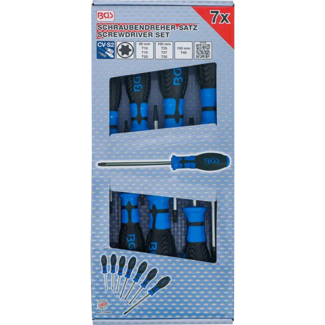 BGS Schroevendraaierset Torx T10 - T40 7 delig