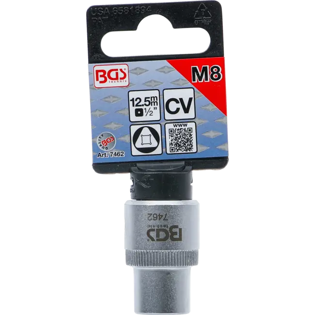 BGS Driekant-inzetstukset M8 (12 mm)