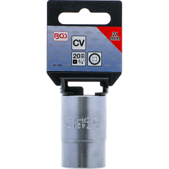 BGS Dopsleuteldop twaalfkant 3/4" 21 mm