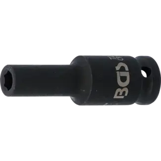 BGS Kracht dopsleutel zeskant, diep 1/2" 8 mm