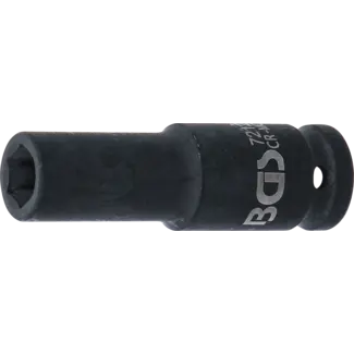 BGS Kracht dopsleuteldop zeskant, diep 1/2" 12 mm