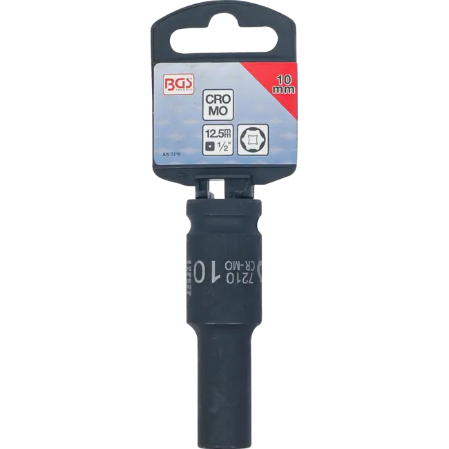 BGS Kracht dopsleuteldop zeskant, diep 1/2" 10 mm