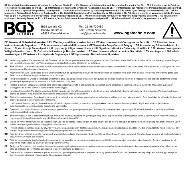 BGS O-ringen- en borgpennenset 25 mm (1") 71 - 95 mm 2-13/16" - 4"