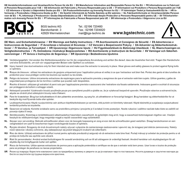 BGS Tapeind uitdraaier 1/4" 3,0 mm