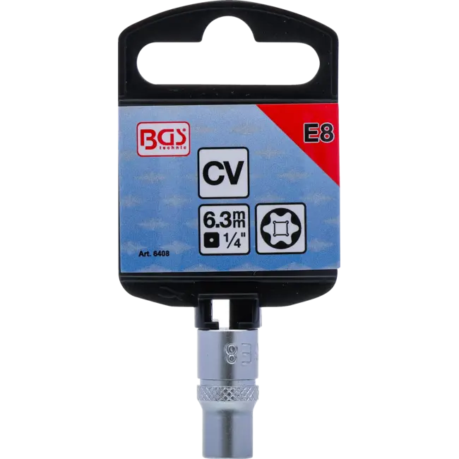 BGS Dopsleuteldop E-profiel 1/4" E8