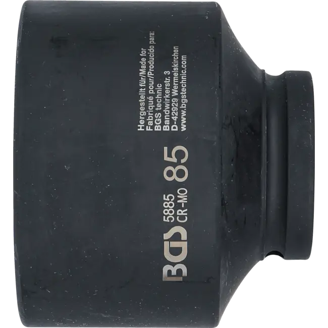 BGS Kracht dopsleuteldop zeskant 1" 85 mm