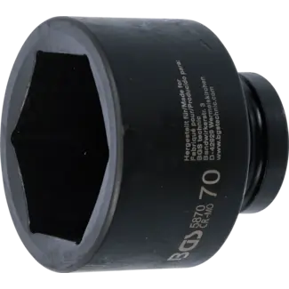 BGS technic Kracht dopsleuteldop zeskant 1" 70 mm