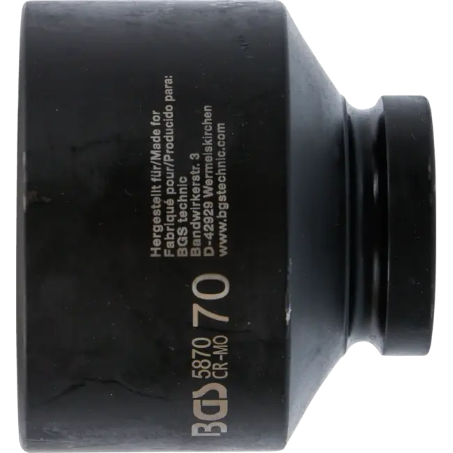 BGS Kracht dopsleuteldop zeskant 1" 70 mm