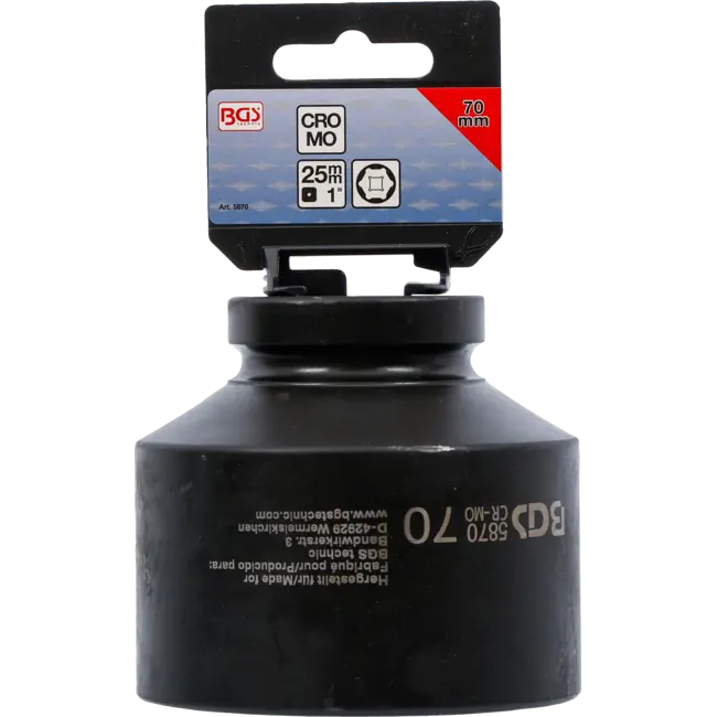 BGS Kracht dopsleuteldop zeskant 1" 70 mm