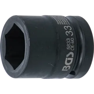 BGS technic Kracht dopsleuteldop zeskant 1" 33 mm
