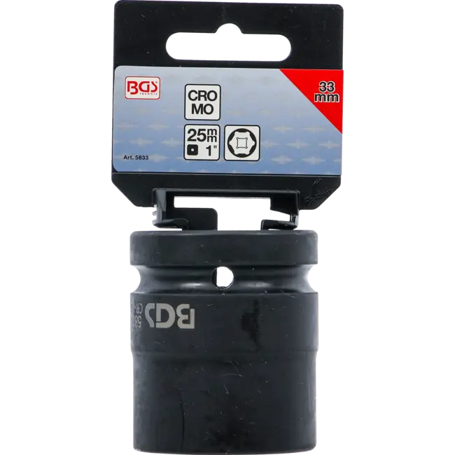 BGS Kracht dopsleuteldop zeskant 1" 33 mm