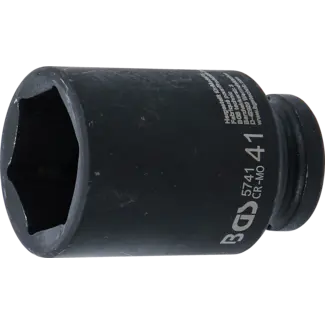 BGS technic Kracht dopsleuteldop zeskant, diep 3/4" 41 mm