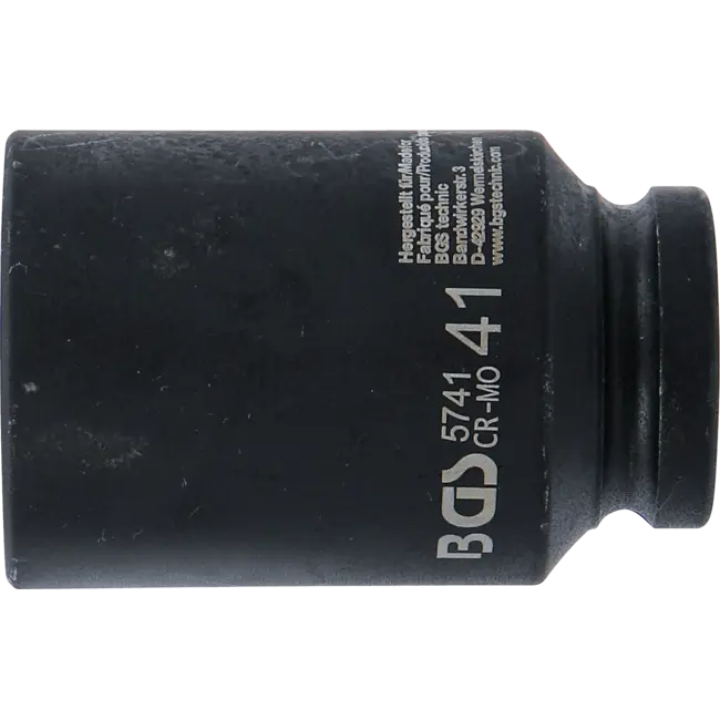BGS Kracht dopsleuteldop zeskant, diep 3/4" 41 mm