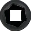 BGS Kracht dopsleuteldop zeskant, diep 3/4" 34 mm