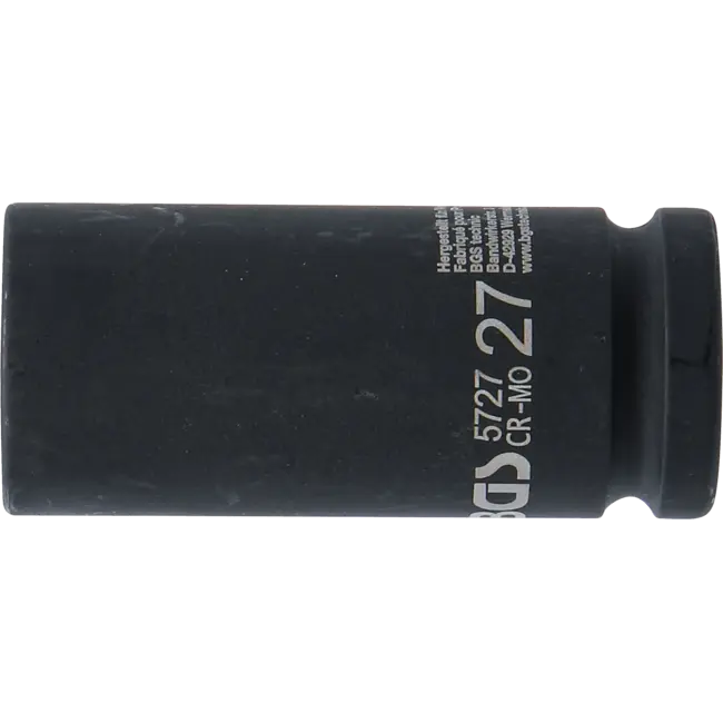 BGS Kracht dopsleuteldop zeskant, diep 3/4" 27 mm