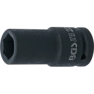 BGS Kracht dopsleuteldop zeskant, diep 3/4" 22 mm