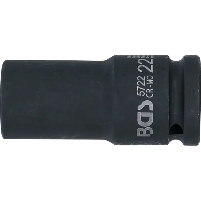 BGS Kracht dopsleuteldop zeskant, diep 3/4" 22 mm