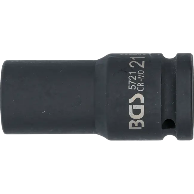 BGS Kracht dopsleuteldop zeskant, diep 3/4" 21 mm