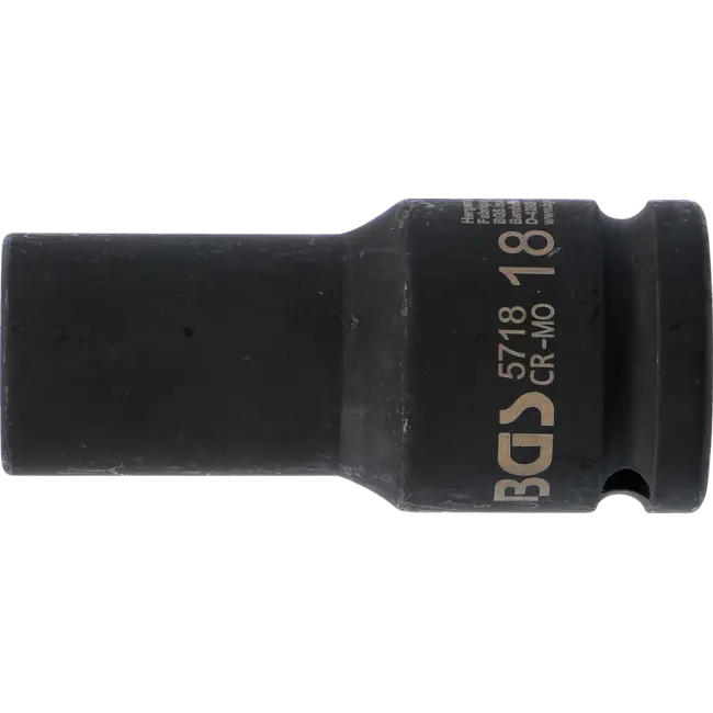 BGS Kracht dopsleuteldop zeskant, diep 3/4" 18 mm