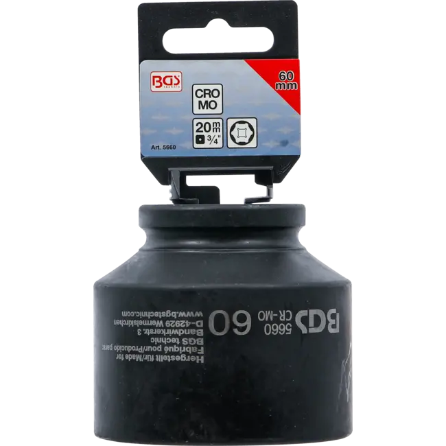 BGS Kracht dopsleuteldop zeskant 3/4" 60 mm