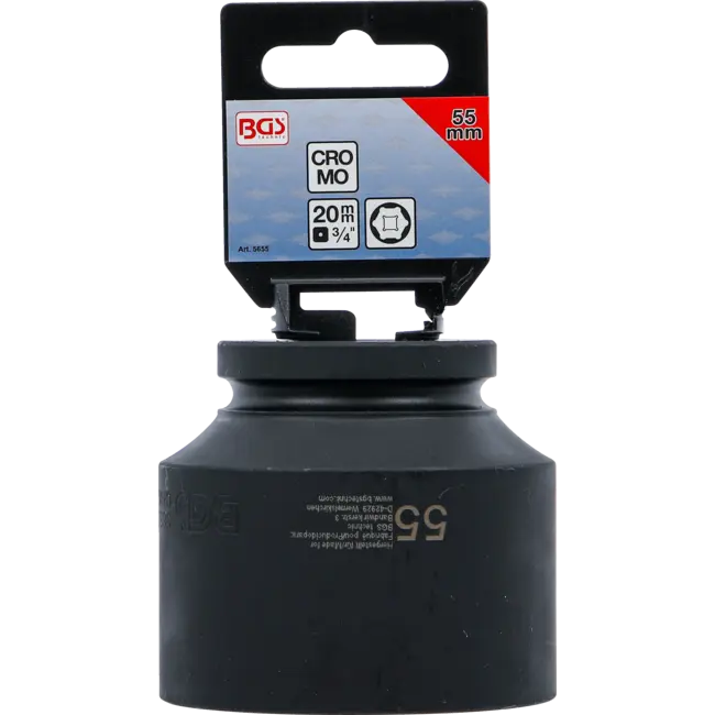BGS Kracht dopsleuteldop zeskant 3/4" 55 mm