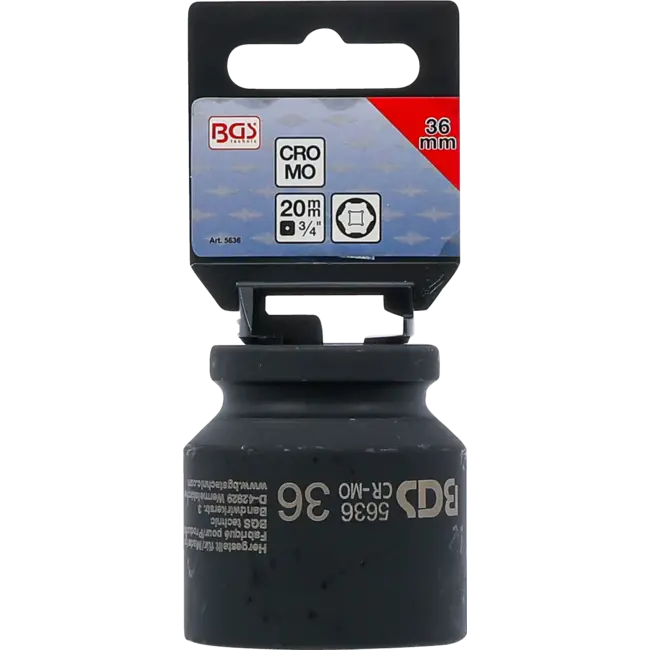 BGS Kracht dopsleuteldop zeskant 3/4" 36 mm