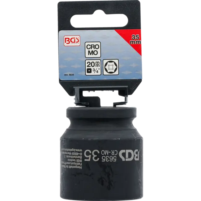 BGS Kracht dopsleuteldop zeskant 3/4" 35 mm