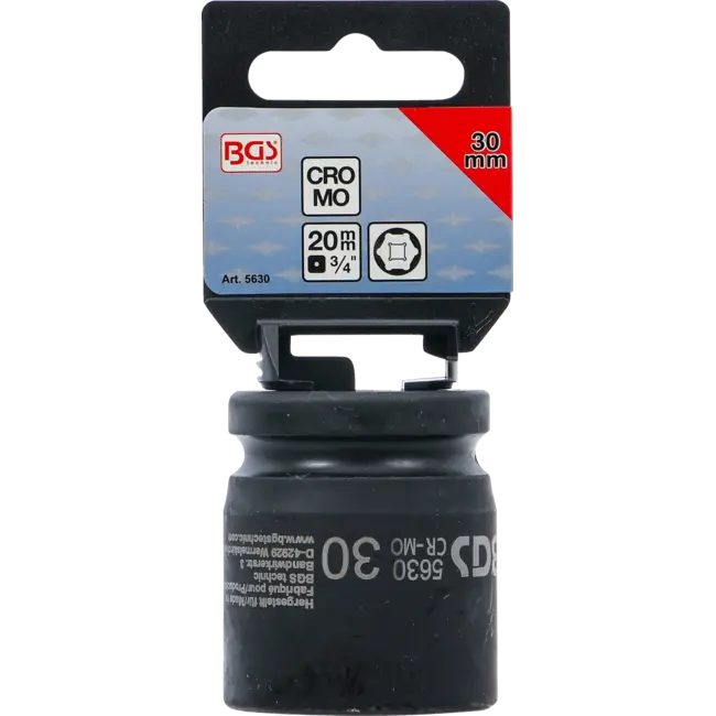 BGS Kracht dopsleuteldop zeskant 3/4" 30 mm