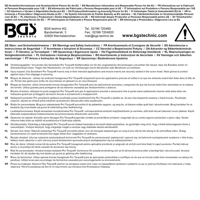 BGS Kracht dopsleuteldop zeskant 3/4" 27 mm