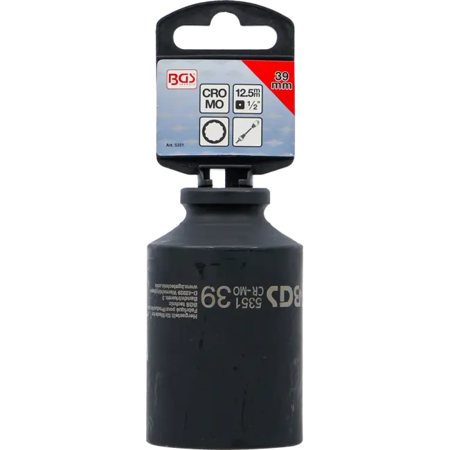 BGS Kracht dopsleuteldop twaalfkant 1/2" 39 mm
