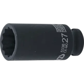 BGS technic Kracht dopsleuteldop twaalfkant 1/2" 27 mm