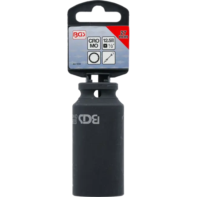 BGS Kracht dopsleuteldop twaalfkant 1/2" 27 mm