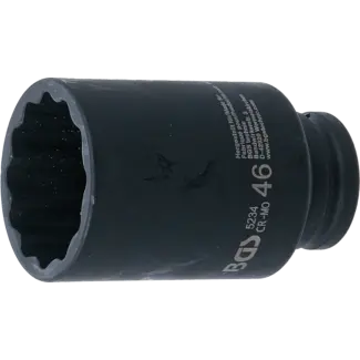 BGS technic Kracht dopsleuteldop twaalfkant 1/2" 46 mm