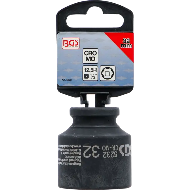 BGS Kracht dopsleuteldop zeskant 1/2" 32 mm