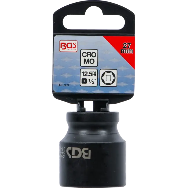 BGS Kracht dopsleuteldop zeskant 1/2" 27 mm